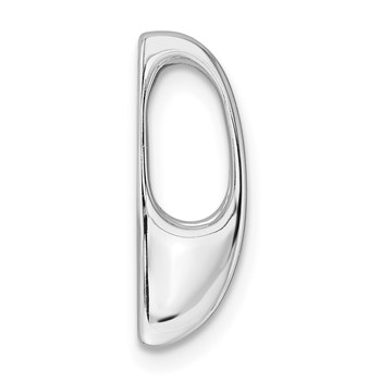 14k White Gold Holds 5.25mm Stone Slide Mounting Fits up to 6mm Regular/8mm Fancy or Reversible Omega — alternate view