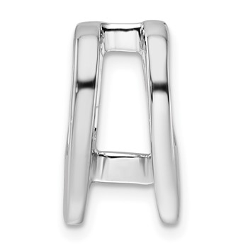 14k White Gold Holds 5.25mm Stone Slide Mounting Fits up to 6mm Regular/8mm Fancy or Reversible Omega