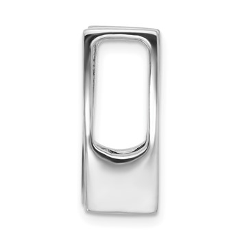 14k White Gold Completed Fancy Moissanite Chain Slide — alternate view