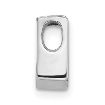 14k White Gold Holds 3.75mm Stone Slide Mounting Fits up to 2mm Regular/3mm Fancy or Reversible Omega — alternate view