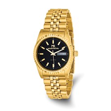 Mountroyal Ladies Two-tone IP-plated Black Dial Watch Ladies Mountroyal Stainless Steel Black Dial Watch - Quality  main image 4