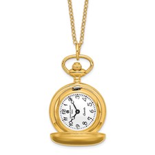 Image of Ladies Charles Hubert Satin Gold-finish Brass Pendant Watch