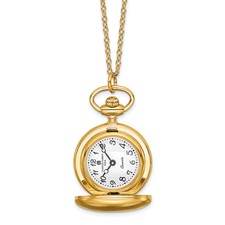 Image of Ladies Charles Hubert Polished Gold-finish Brass Pendant Watch