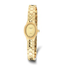 Image of Ladies Charles Hubert Gold-finish Brass Gold Dial 18x22mm Watch