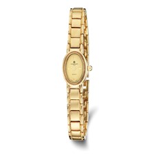 Image of Ladies Charles Hubert Satin Gold-finish Brass 17x23mm Watch