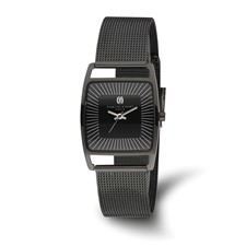 Image of Charles Hubert Black IP-plated Stainless Steel Milanese Band Watch