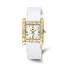 Image of Ladies Charles Hubert Stainless Steel IP-plated Crystal Bezel Watch