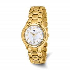 Image of Mens Charles Hubert Gold-finish White Dial Watch