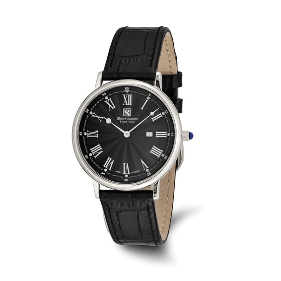 Steinhausen Watch Steinhausen Mens Delemont Rose IP-plated White Dial Black  main image 4