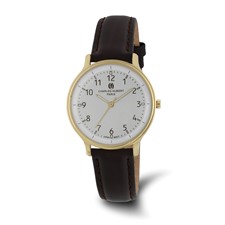 Image of Ladies Charles Hubert IP-plated Stainless Steel White Dial Watch