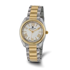 Image of Ladies Charles Hubert Two-Tone Stainless Off-White Dial Watch