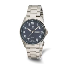 Image of Charles Hubert Stainless Steel Blue Dial Watch