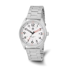 Image of Charles-Hubert Stainless Steel White Dial with Date Watch