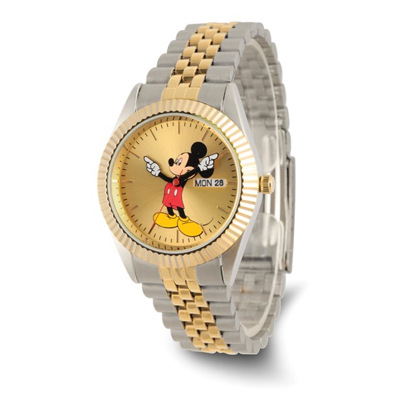 Disney Adult Size Two-tone w/Moving Arms Mickey Mouse Watch Disney Adult Size Ladies Two-tone with Moving Arms Mickey  main image 2