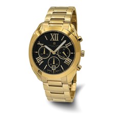 Image of Charles-Hubert Gold-Plated Stainless Steel Chronograph Quartz Watch