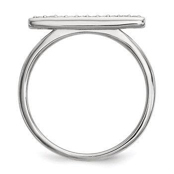 14kw Diamond Bar Ring — alternate view