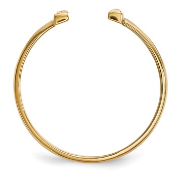 14k 1/10 carat Diamond Double Bar Ring — alternate view