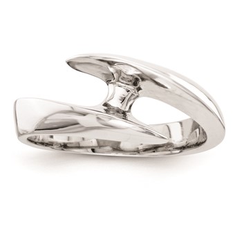 14k White Gold AAA Diamond solitaire ring