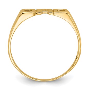 IB Goodman 14k Squared Top Hollowed Out D Holds 1-1.0mm Diamond DAD Ring Mounting — alternate view