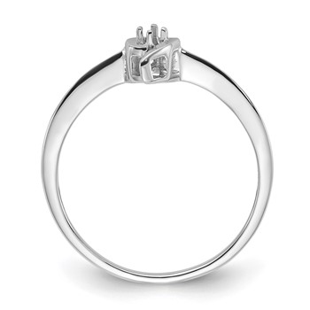 14k White Gold Ring Mounting — alternate view
