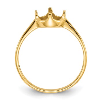 14k Holds 6.5mm Pearl Ring Mounting — alternate view