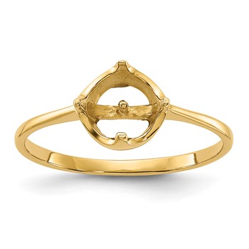 14k Holds 6.5mm Pearl Ring Mounting