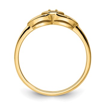14k .01ct. Diamond Ring Mounting — alternate view