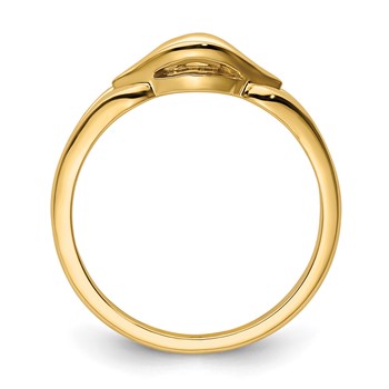 14k Diamond Ring Mounting — alternate view