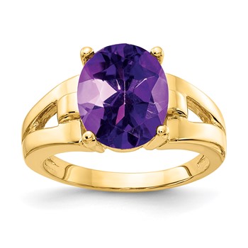 14k Holds 11x9mm Oval Gemstone Ring Mounting