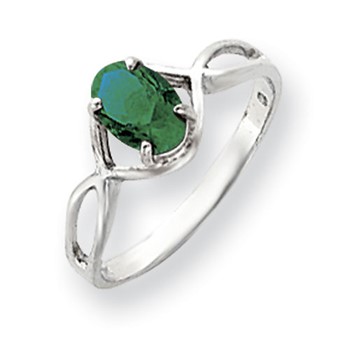 14k White Gold 7x5mm Oval Mount St. Helens ring