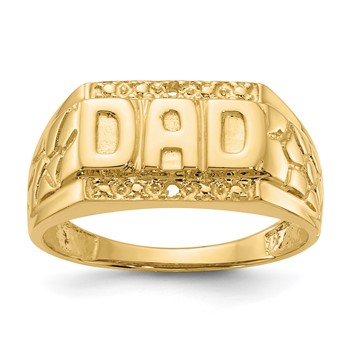 IB Goodman 14k Holds 2-1.1mm Diamonds Mens DAD Ring Mounting