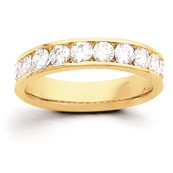 14k 1 carat Channel Set Band Mounting