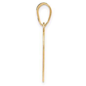 14k Infinity FOREVER Laser Cut Charm Heart Pendant — alternate view