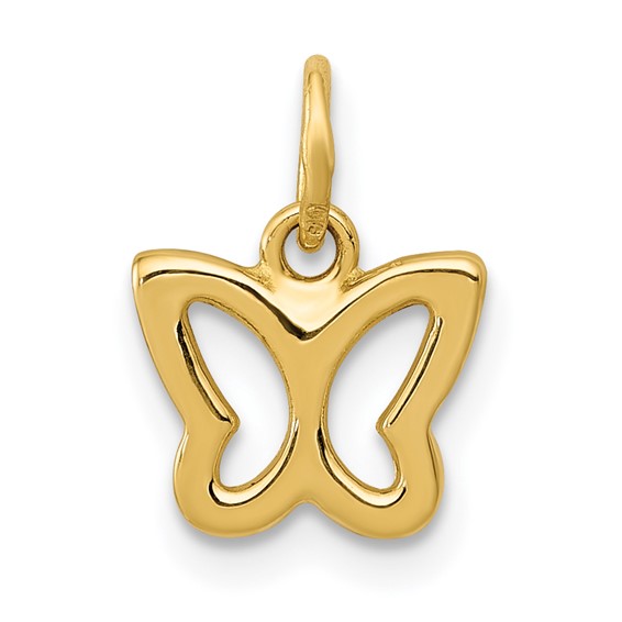 14 Kt Yellow Gold Italian Butterfly Charm – NY Style Jewelry®