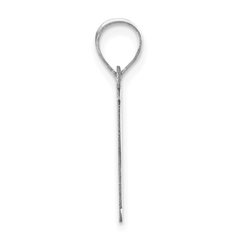 14kw Polished Letter E Initial Pendant — alternate view