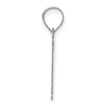 14kw Polished Letter F Initial Pendant — alternate view