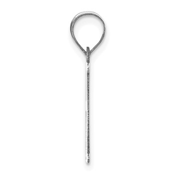 14kw Polished Letter H Initial Pendant — alternate view