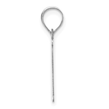 14kw Polished Letter N Initial Pendant — alternate view