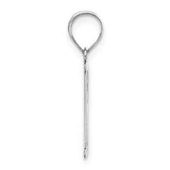 14kw Polished Letter R Initial Pendant — alternate view