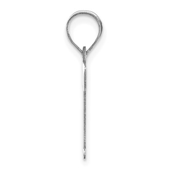 14kw Polished Letter T Initial Pendant — alternate view