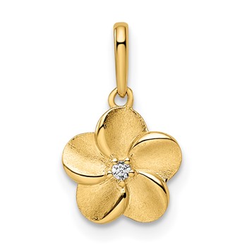 14k Small Flower Pendant