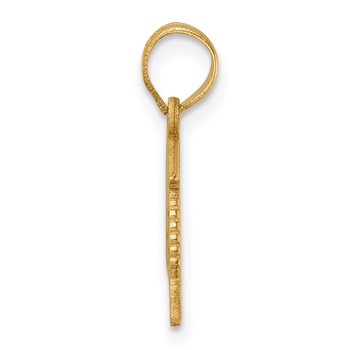 14K Graduation Cap 23 with Dangling Tassle Charm — alternate view