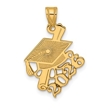14K Graduation Cap and Slanted Diploma 2026 Charm