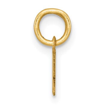 14k Polished and Satin Horizontal 2026 Charm — alternate view