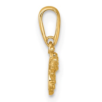 14k Polished Honey Bee Charm / Pendant — alternate view