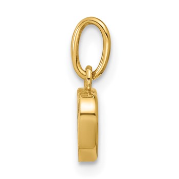 14K Polished Mother of Pearl Heart Pendant — alternate view