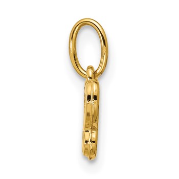 14K Polished Mother of Pearl Butterfly Pendant — alternate view