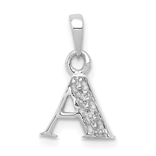 10KW Diamond Initial A Pendant