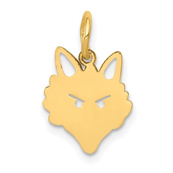 14k Fox Head Charm