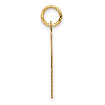 14k Sunday the First Day Engravable Calendar Pendant — alternate view